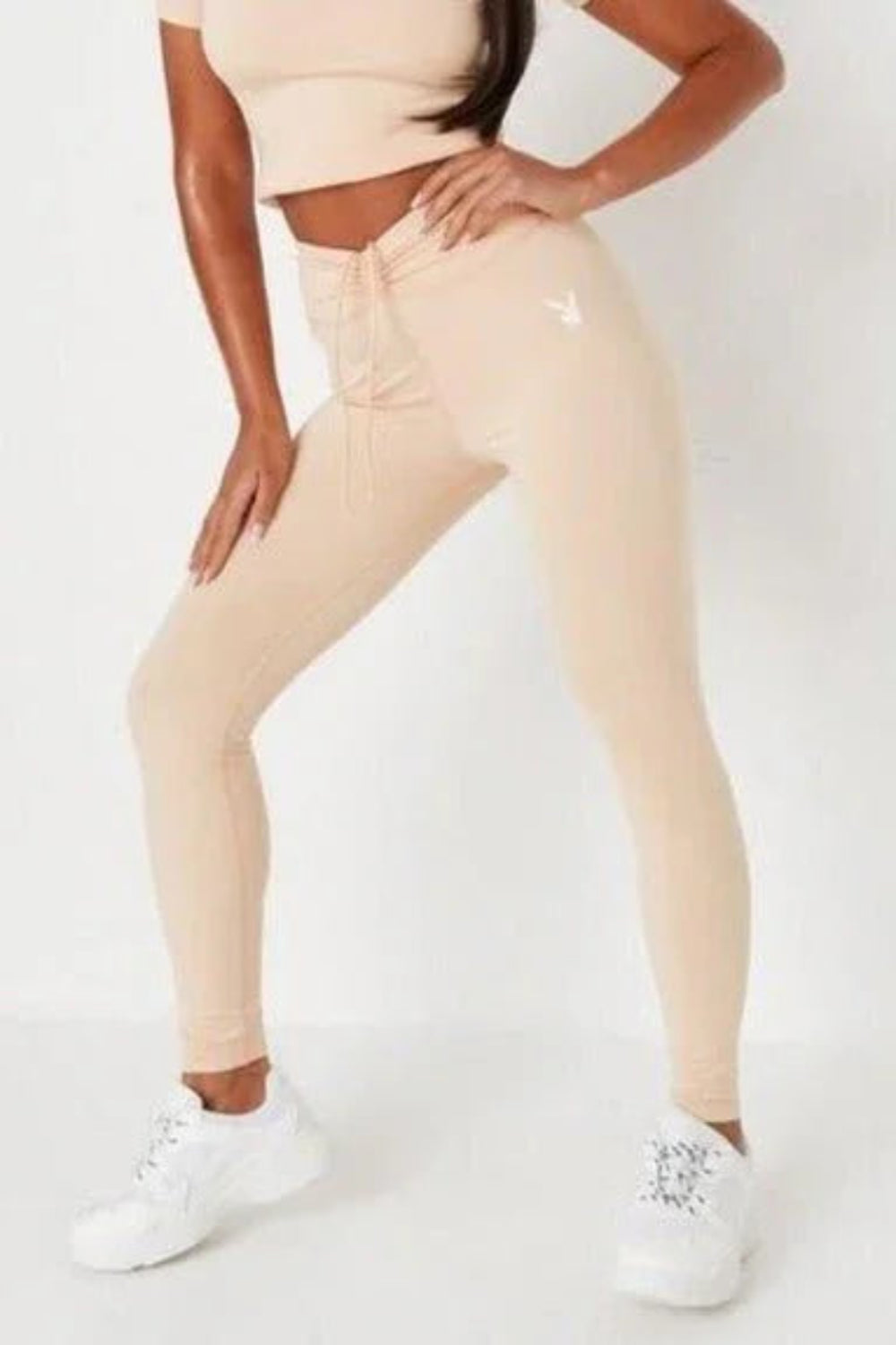 Playboy x Missguided - Women's Active Ruched Waistband Leggings