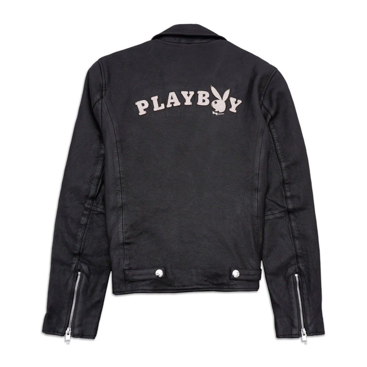 Playboy Olympe Men's Leather Jacket - Black
