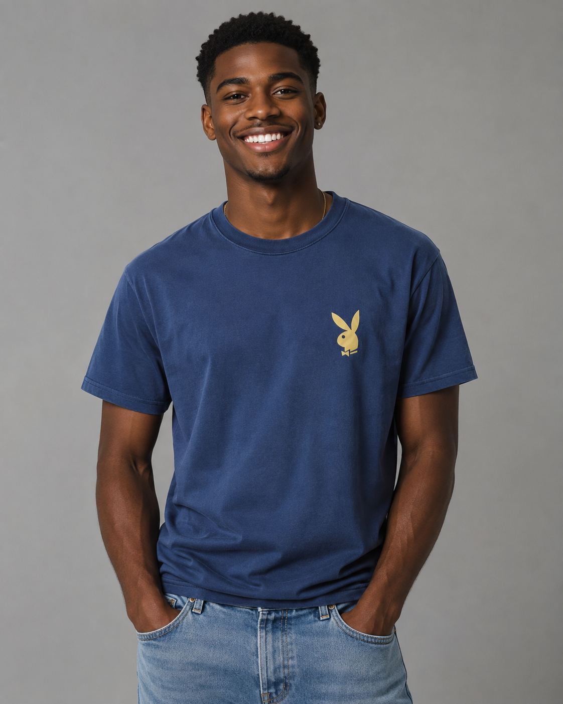 Playboy Pamela Cover Tee - Navy