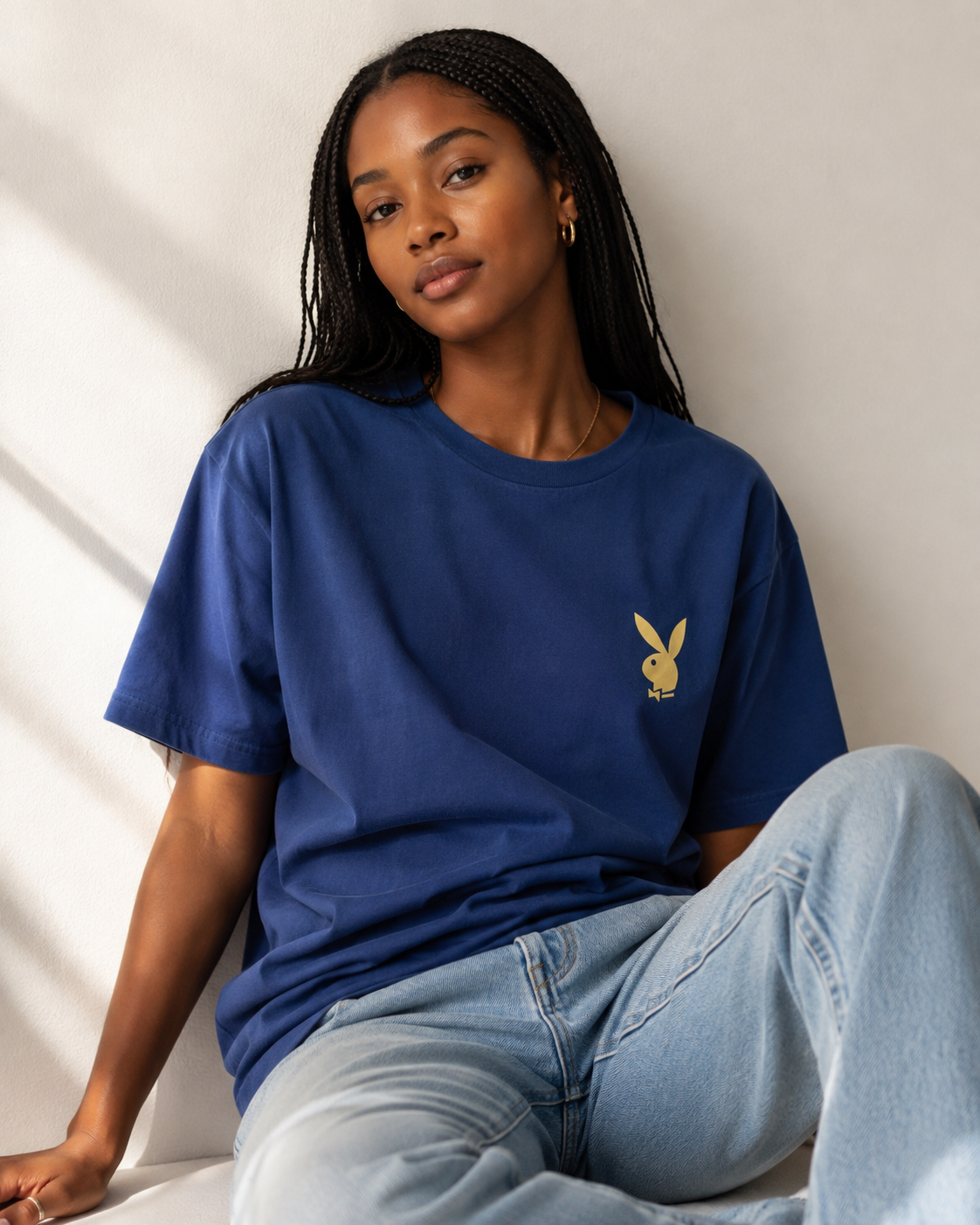 Playboy Pamela Cover Tee - Navy