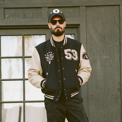 Playboy 53 Premium Varsity - Black/Ecru