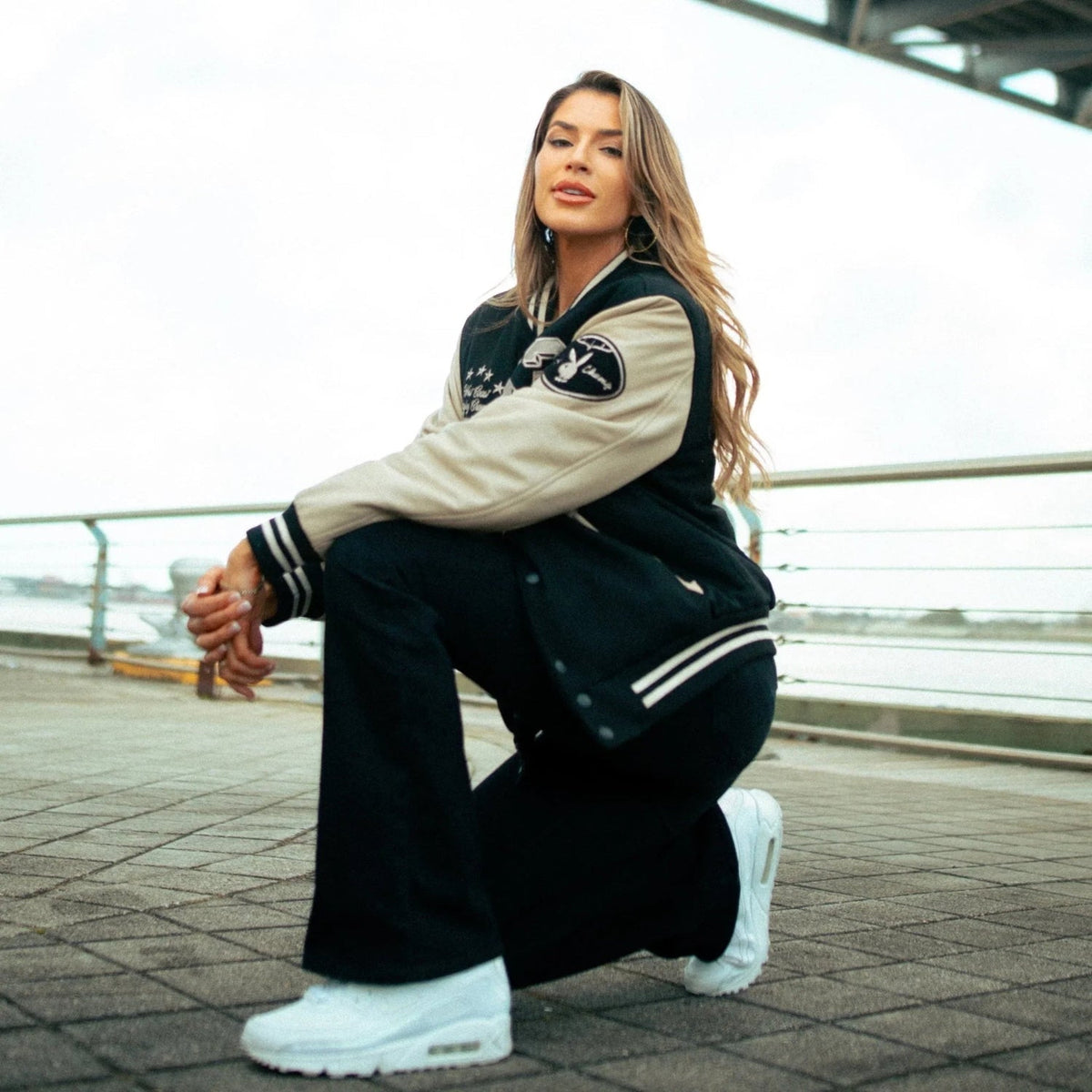 Playboy 53 Premium Varsity - Black/Ecru
