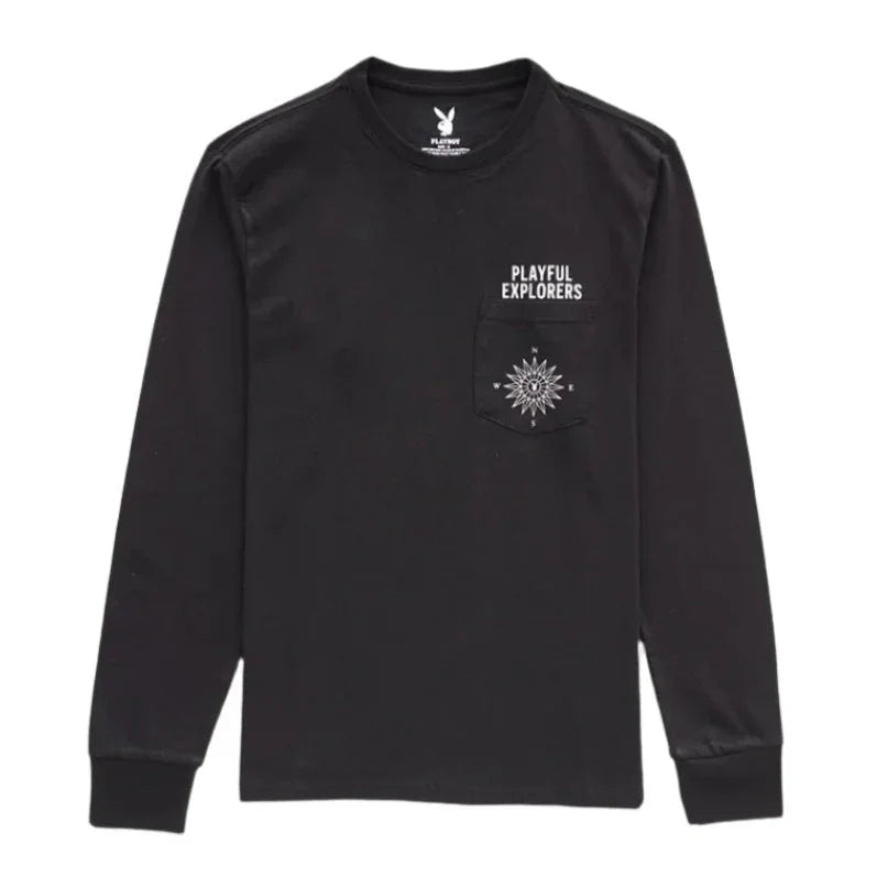 Playboy Compass  Long Sleeve Tee