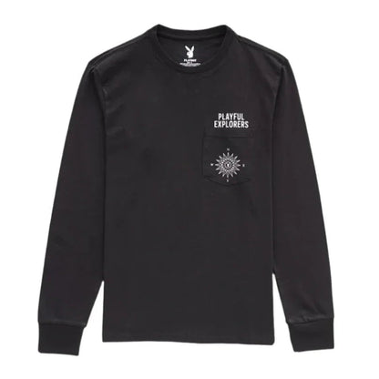 Playboy Compass  Long Sleeve Tee