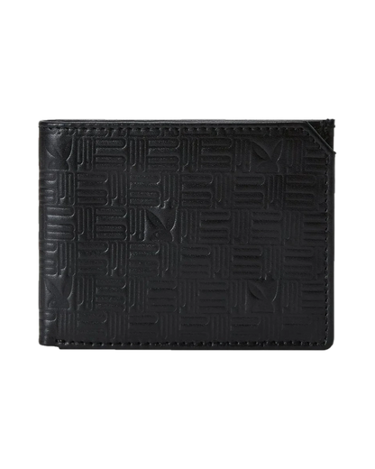 Playboy Men's Emboss Slim fold Wallet - Black