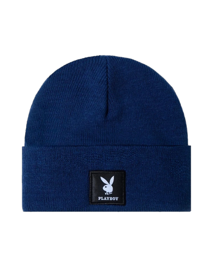 Playboy Knit Beanie with Logo Patch