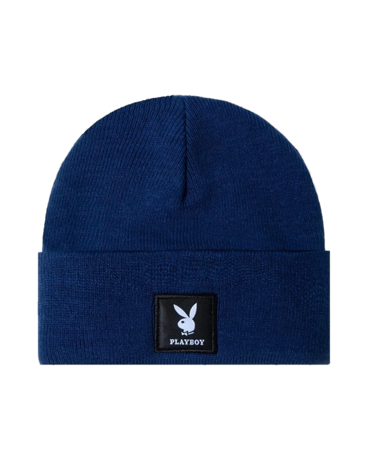 Playboy Knit Beanie with Logo Patch