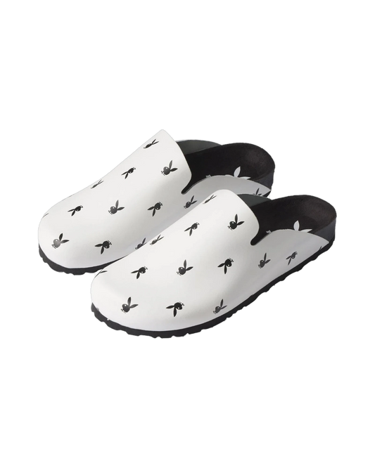 Playboy Leather Slides