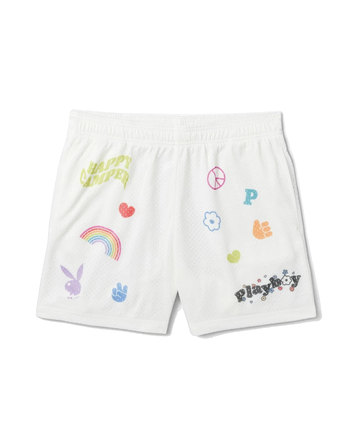 Playboy Women's Basketball Shorts - Star white