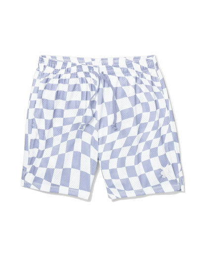 Playboy Men's Wavy Checker Basketball Shorts