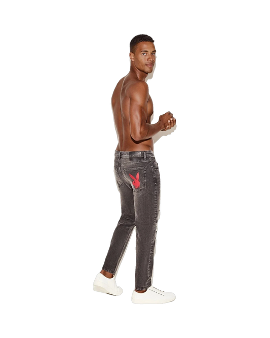 Playboy The Playboy Skinny Jean Grey Destroy - Grey Destroy