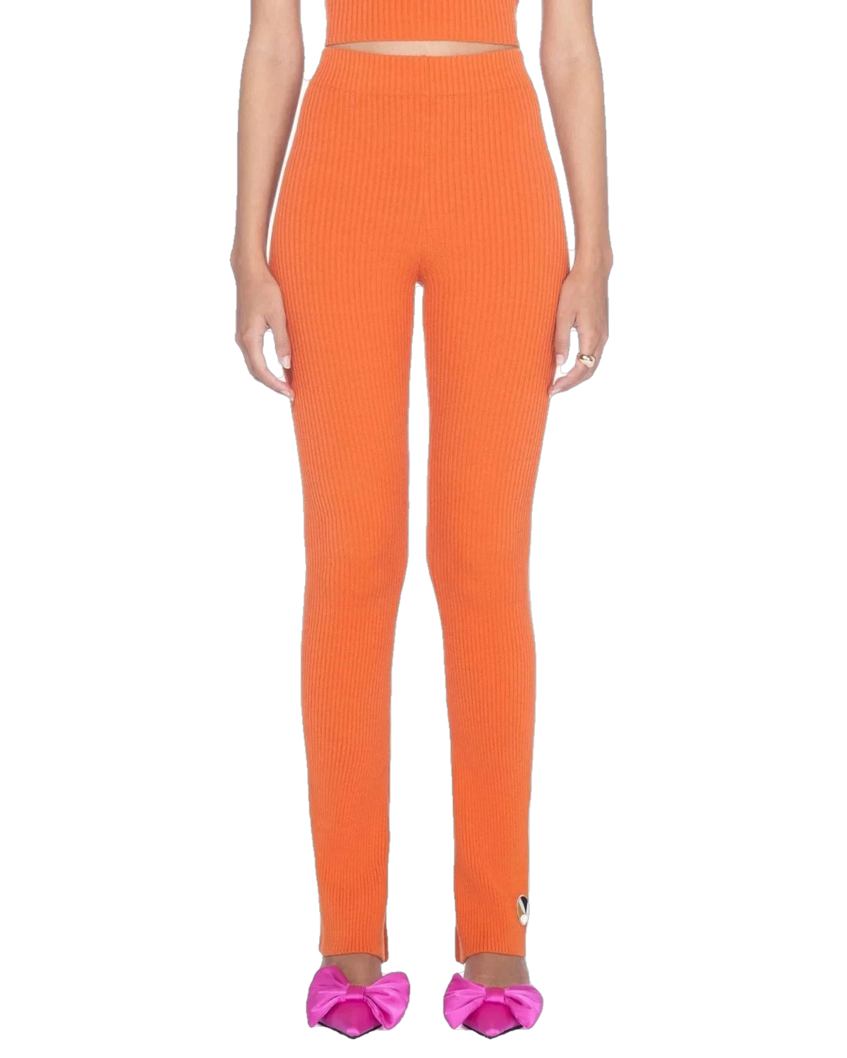 Playboy Women's Flared Ribbed Leggings