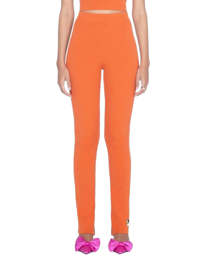 Playboy Women's Flared Ribbed Leggings
