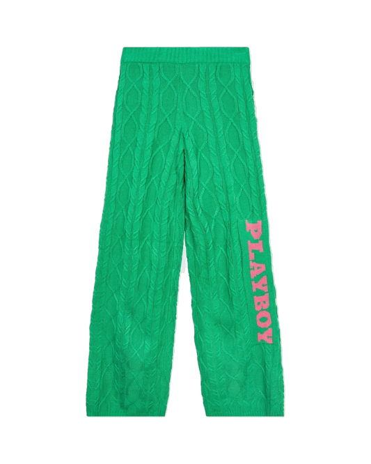 Playboy Women's Masthead Knit Pant - Green