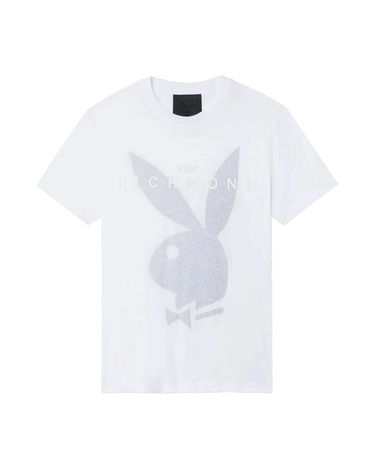Playboy x John Richmond Rabbit Head T-Shirt - White