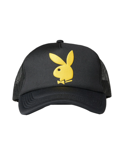 Playboy x Pleasures Bunny Trucker Hat - Black