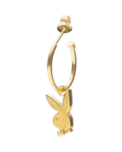 Playboy Bunny Huggie Hoops - Gold
