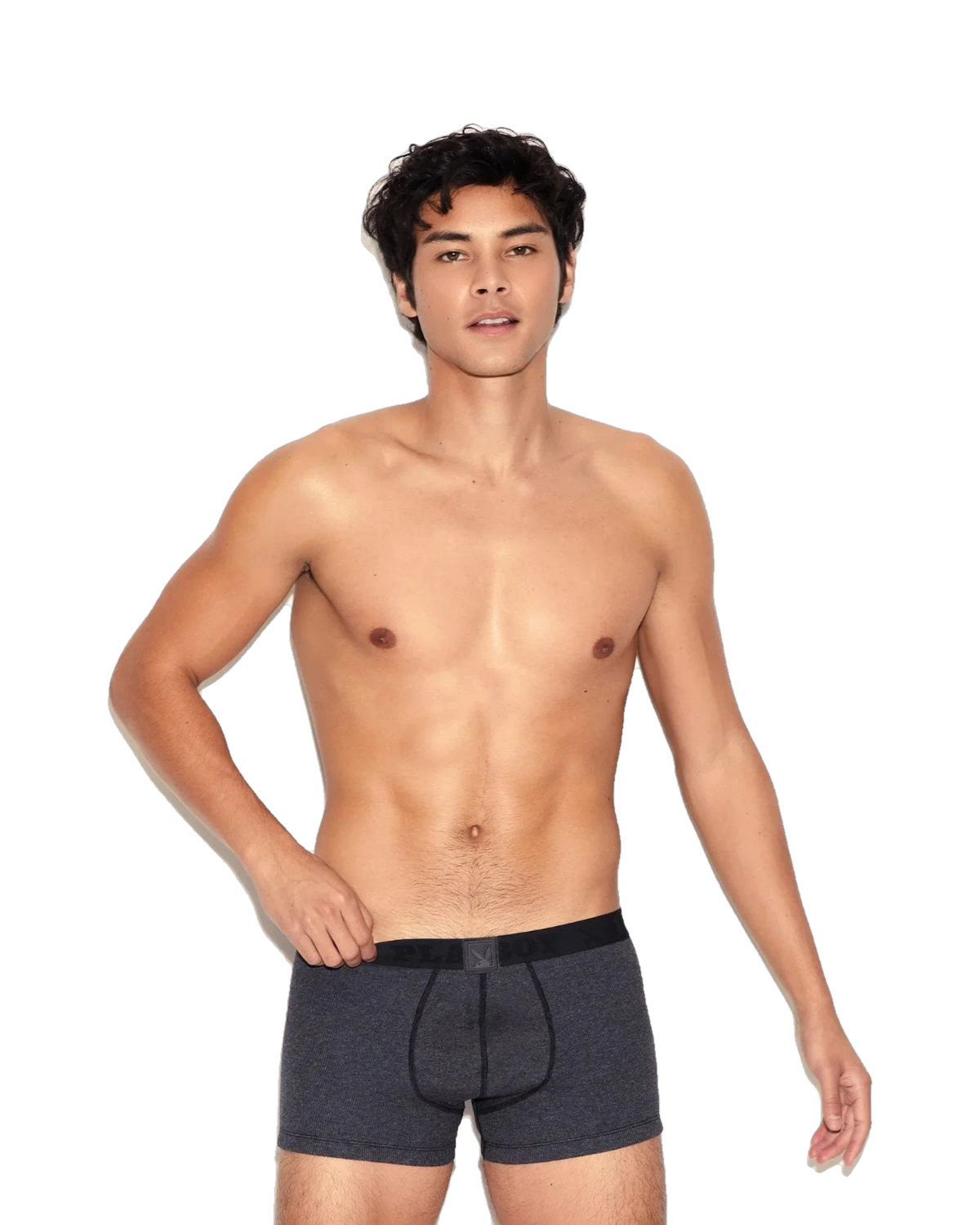 Playboy Men's Essentials Rib Trunk