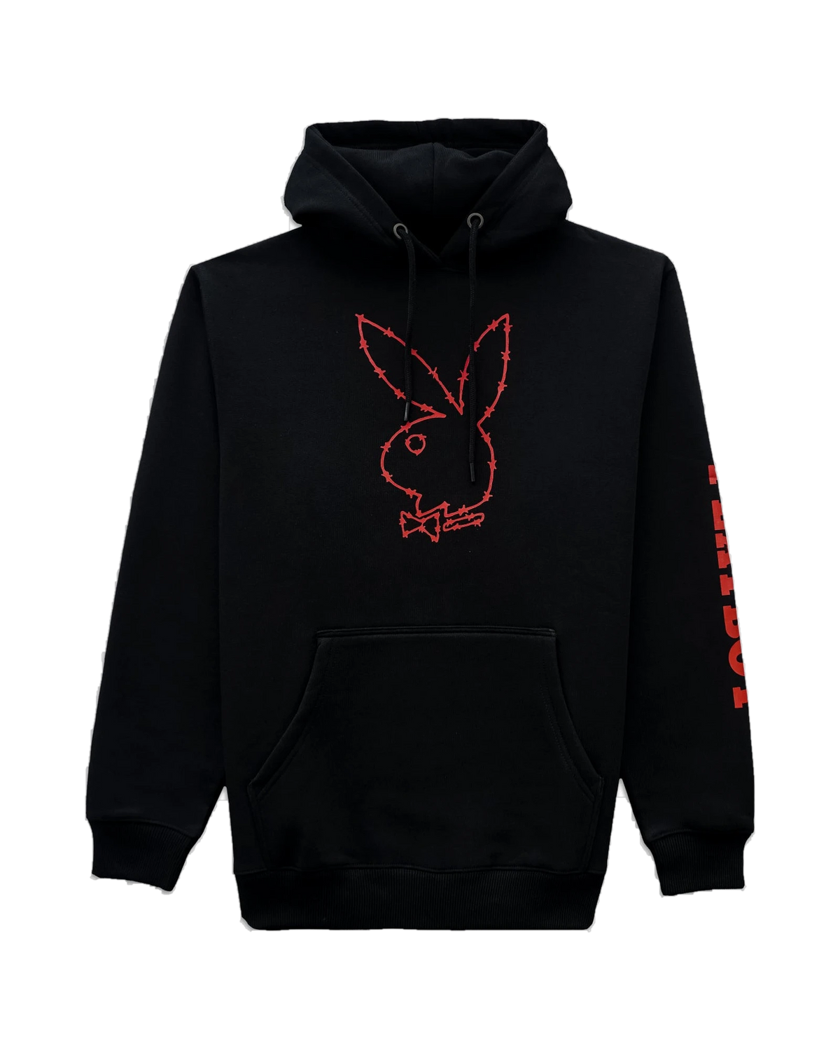 Playboy Tough Love Rabbit Head Hoodie - Black