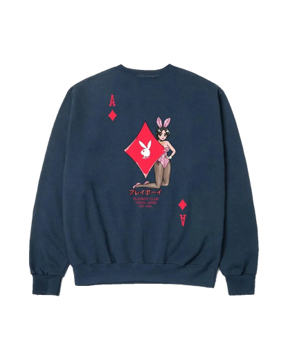 Playboy Ace of Diamonds Crewneck - Navy