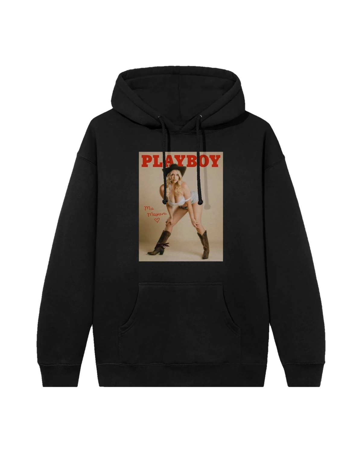 Playboy Mia Malkova Playboy Cover Hoodie - Black