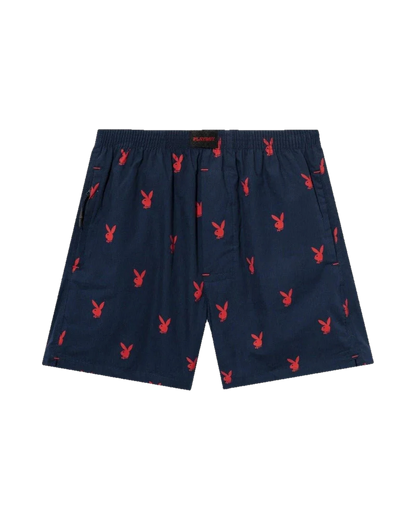 Playboy Repeating Rabbit Head Lounge Shorts