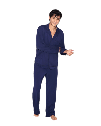 Playboy Men's Classic Sleep Set - Navy