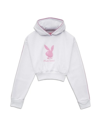 Playboy Cropped Chenille Hoodie