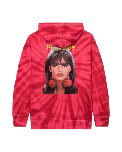 Playboy December 1966 Tie Dye Cover Hoodie - Red