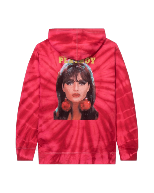 Playboy December 1966 Tie Dye Cover Hoodie - Red
