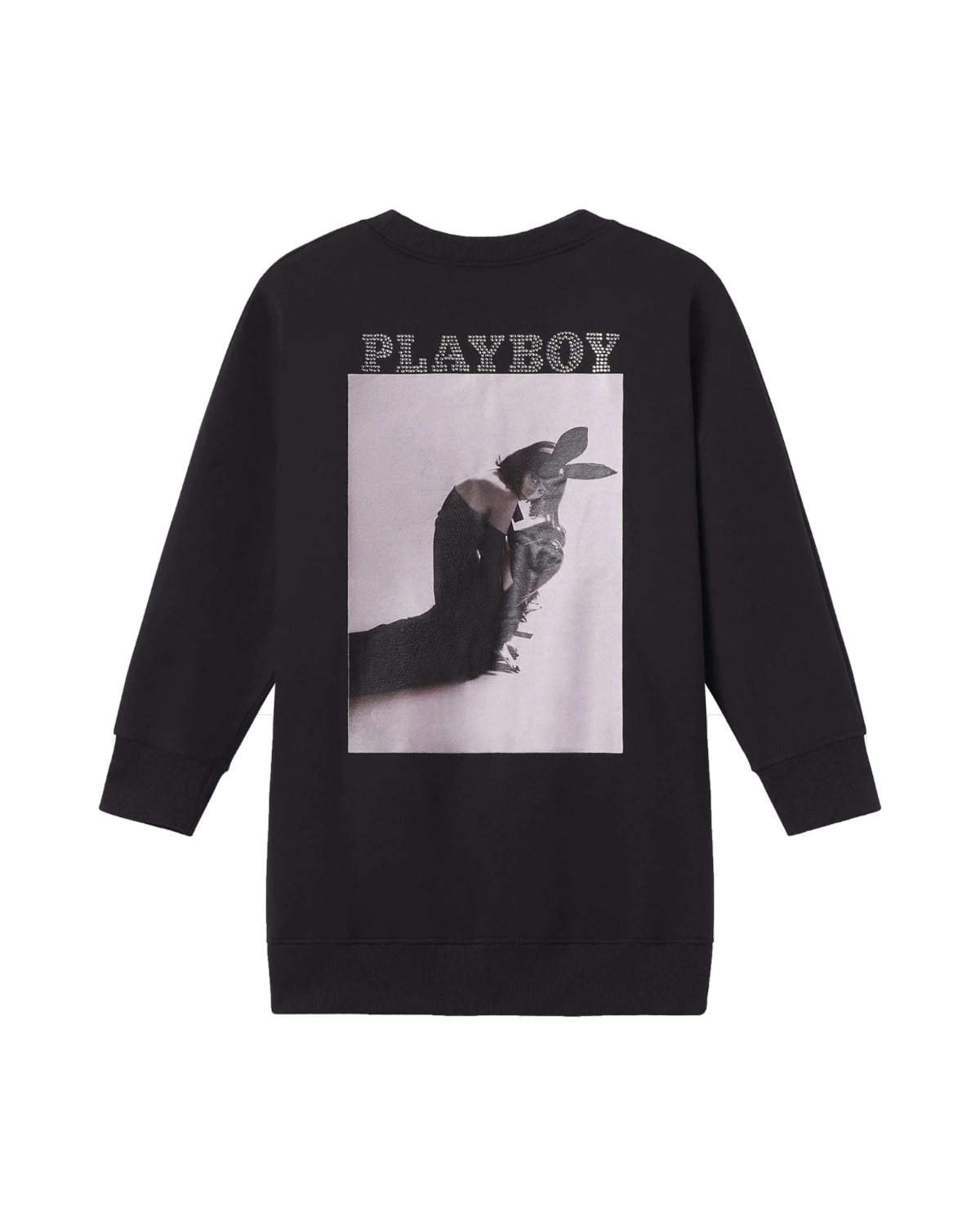 Playboy October 2020 Carolina Ballesteros Oversized Crewneck - Black