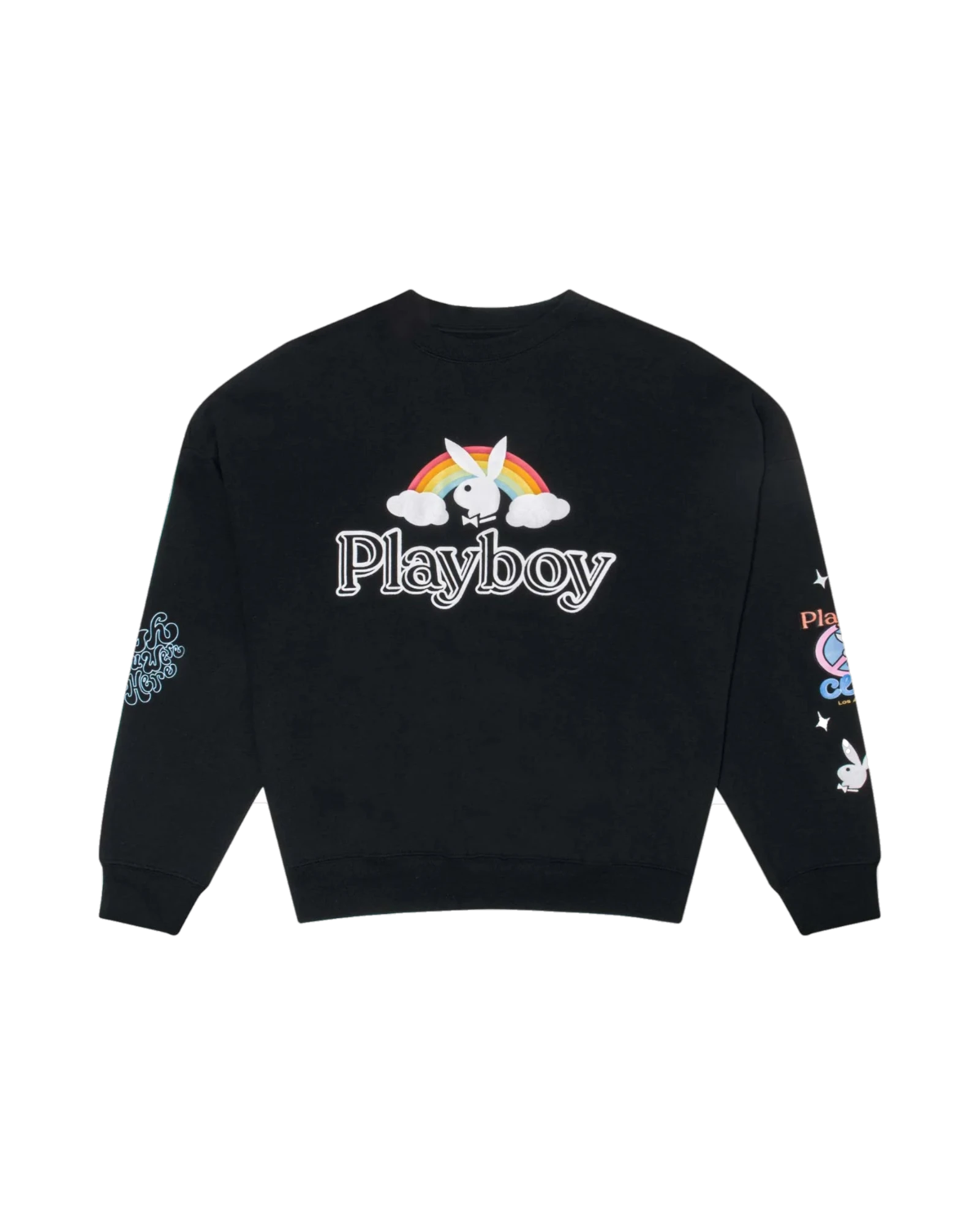 Playboy Women's Smile Club Oversized Crewneck Sweatshirt