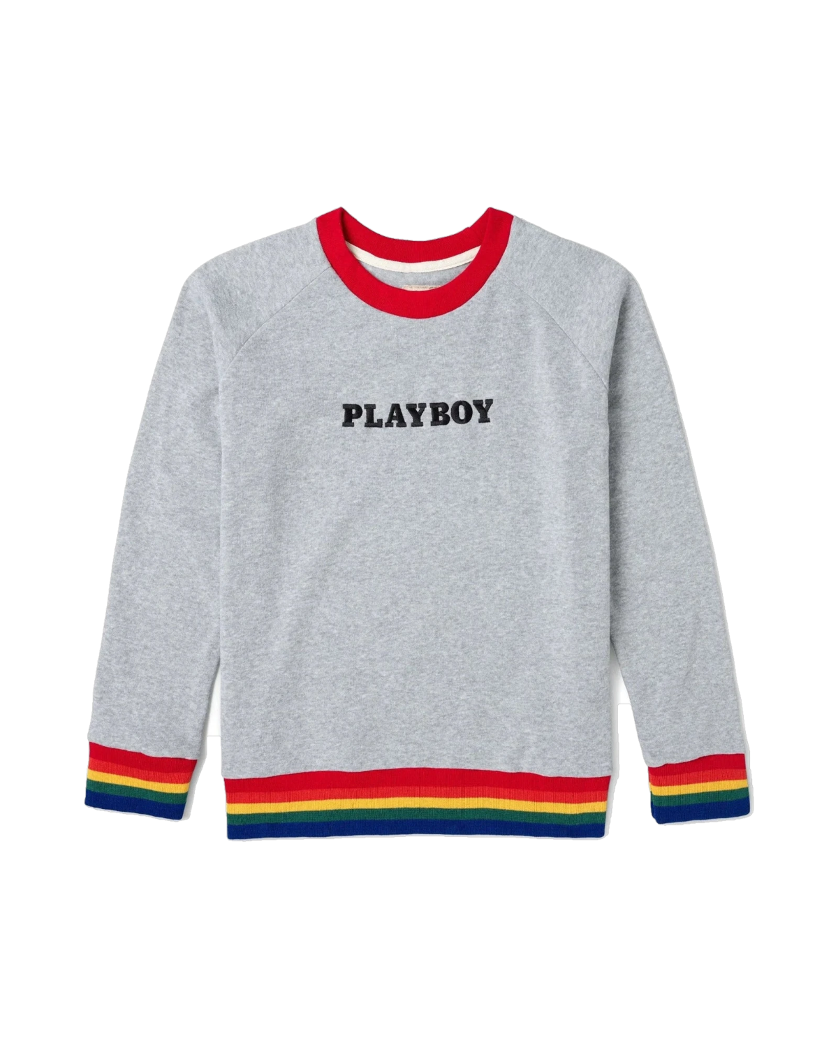 Playboy Rainbow Love Sweatshirt - Gray