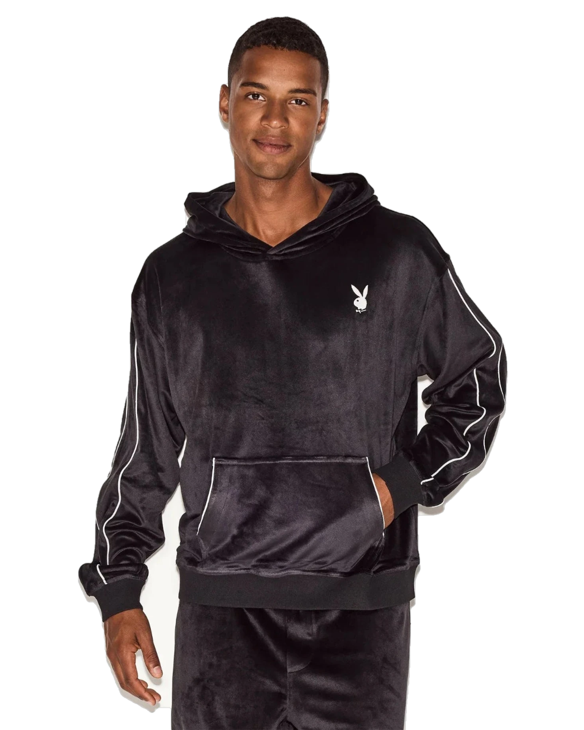 Playboy Men's Velour Hoodie