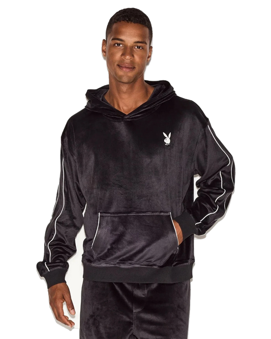 Playboy Men's Velour Hoodie