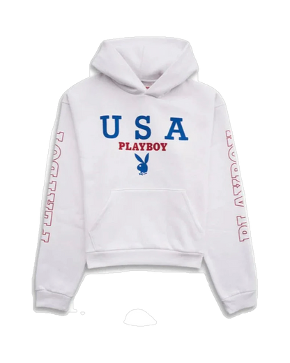 Playboy USA Hoodie - White
