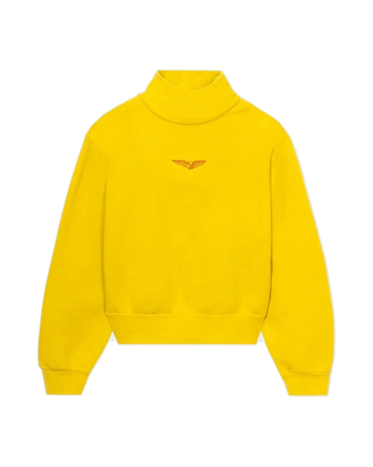 Playboy Women's Aviation Wings High Neck Cropped Sweatshirt