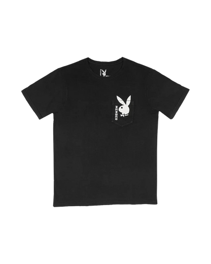 Playboy Bunny Member Pocket Tee - Black