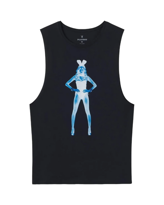 Playboy September 2015 Playmate X-Ray Muscle Tank - Deep Blue