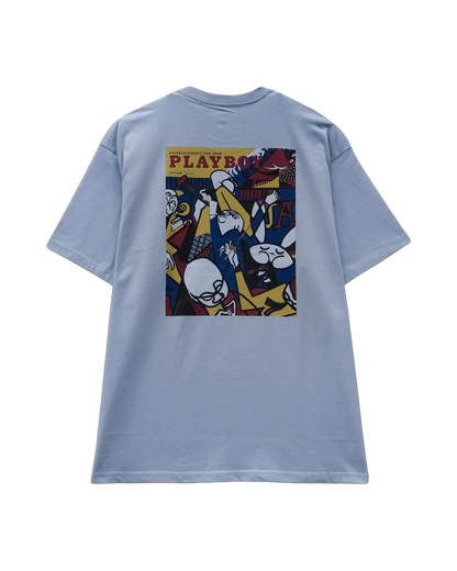 Playboy Jazz Cover Tee - Light Blue