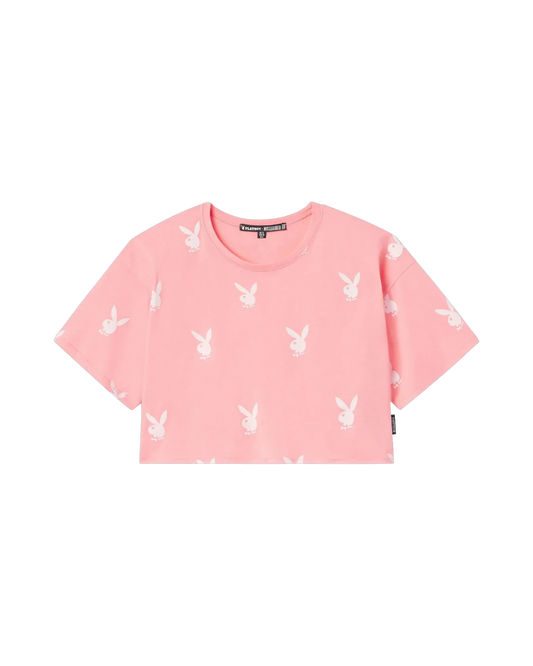 Playboy Logo Cropped T-Shirt