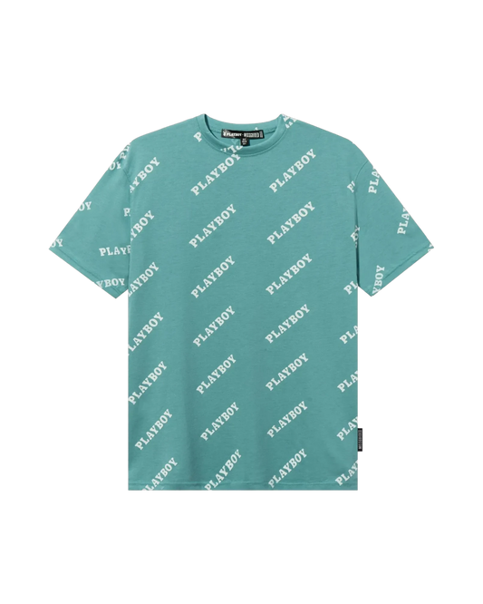 Playboy Masthead Oversized T-Shirt - Blue