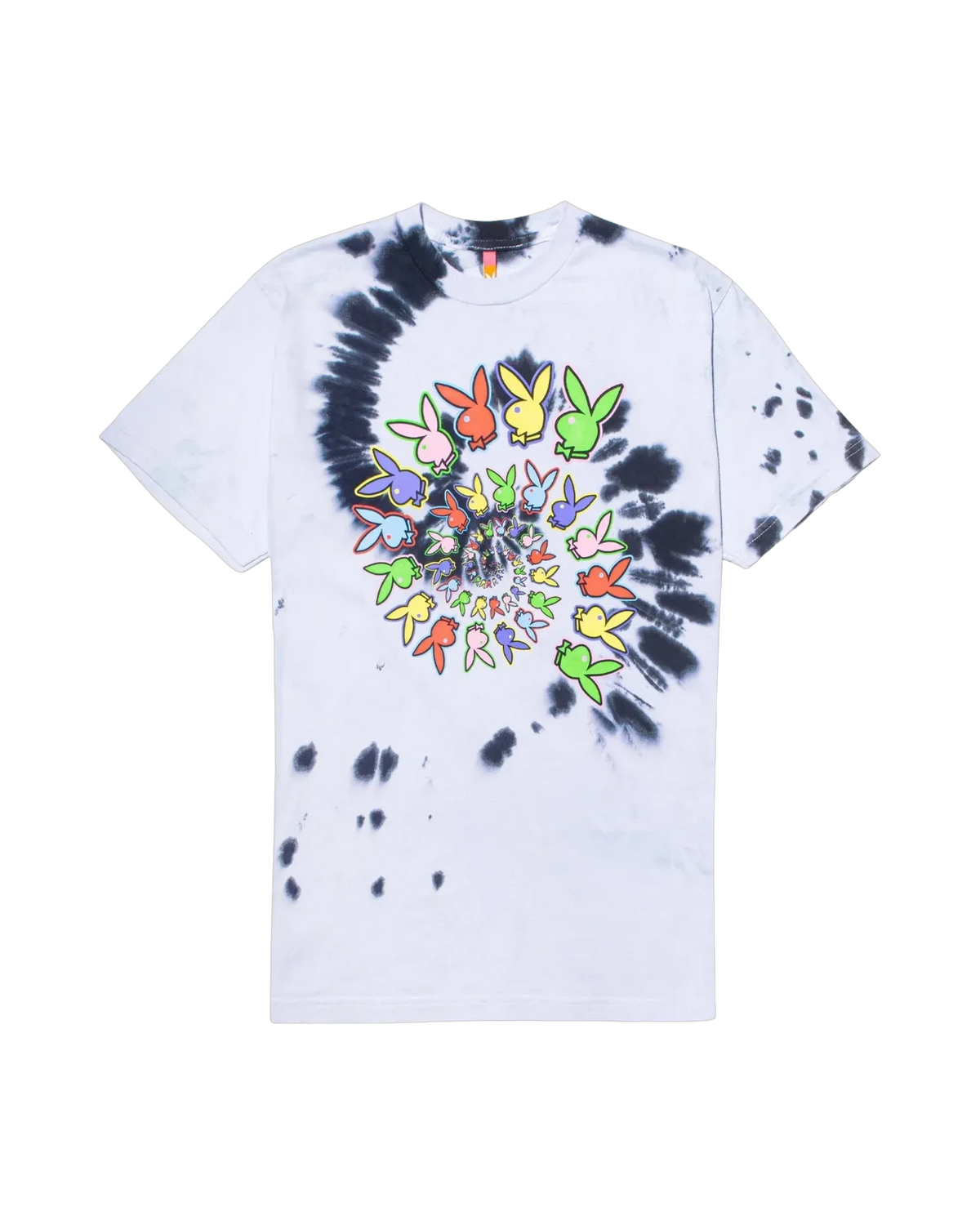 Playboy x Color Bars Spiral Tie-Dye T-Shirt
