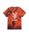 Orange black tie dye