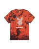 Orange black tie dye