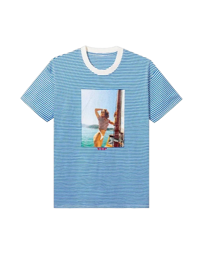 Playboy Striped VIP Club T-Shirt - Blue