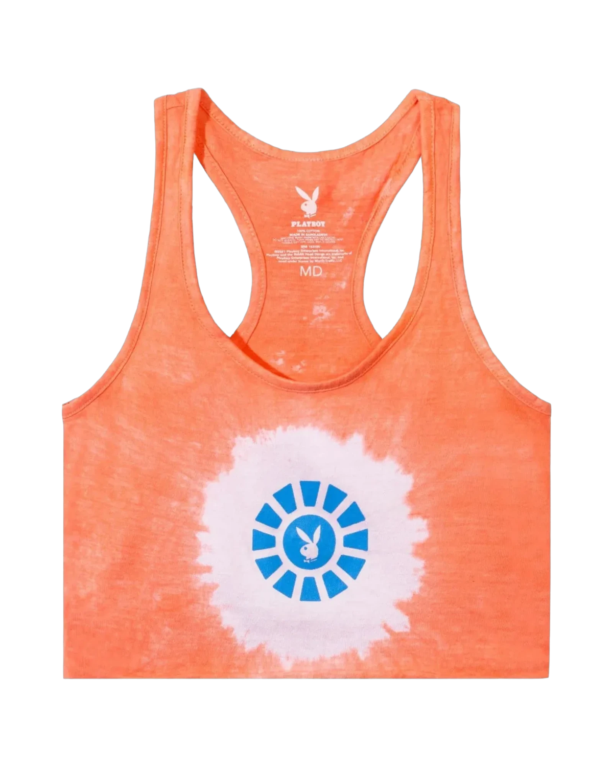 Playboy Sunburst Graphic Cropped Tank