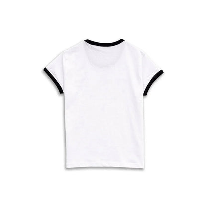 Playboy Script Baby Ringer Tee - White