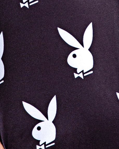 Playboy Slumber Bunny Romper - Black