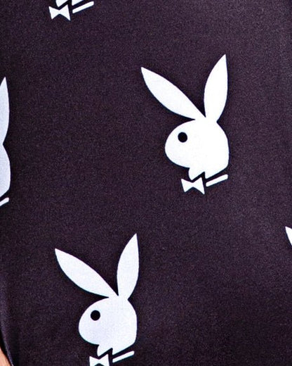 Playboy Slumber Bunny Romper - Black